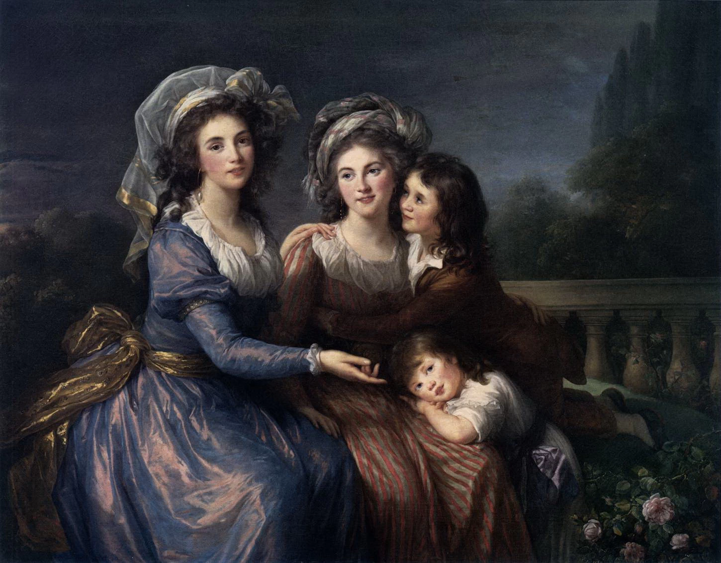 Le marchese de Pezay e de Rougé con i suoi figli Alexis e Adrien-National Gallery of Art, Washington